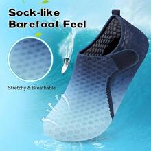 Scurtain Barefoot Water Shoes For Women Men Beach Swim Aqua Socks Summer Quick-Dry Sandals Slippers - 多蒂藍 - 查看 4