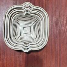 6件套可重复使用塑料网篮，双层沥水篮，厨房果蔬清洗滤网，厨房用品，厨房工具，厨房配件 - 彩色 - 查看 9