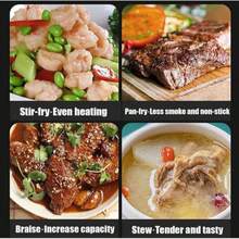 优质铁锅，超强不粘铁锅，平底宽腹小铁锅，露营锅，适用于电磁炉和燃气灶，多功能不粘锅具，可用于煎、炒、炸、煮、炖。款式随机发货。 - 彩色 - 查看 6