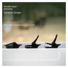 Tarp Clips Trap Clips Jaw Tent Snaps Camping Clamp Clips Tent Tighten For Outdoors Camping Black - Black - View 4