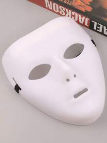 1pcsmale And Female Dance Masks, White And Black Half-Face Masquerade Ball Masks, Must-Have Halloween Party Masks, Props And Accessories, Mysterious Gothic-Style Masquerade Dance Party Ornaments, Adjustable Comfortable Headbands - Multicolor - View 8