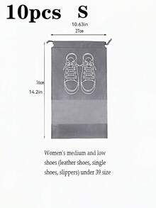 10/5/1 Pcs Shoe Storage Bags, Drawstring Travel Organizer Bags, Waterproof Shoe Bags, Multi-Functional Storage Bags, Shoe Organizing Bags, Waterproof Beach Bags, Unisex, Travel Essentials, Home Organization, Travel Necessities, Back To School/Graduation Shoe Bags, Travel Packing Bags, Drawstring Shoe Bags, Shoe Covers, Dust-Proof, Women Storage Bags, Cruise & Vacation Must-Haves