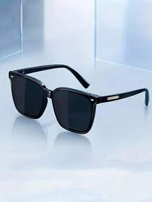 男女通用复古风格眼镜，耐用的 PC 镜框和镜片，时尚设计，适合男女的舒适眼镜，方形镜框，装饰性眼镜，适合休闲穿着，全框，PC 材质 - 彩色 - 查看 6