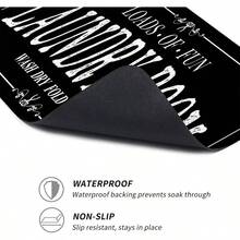 - Cubierta superior para lavadora y secadora, 23.6x 19. pulgadas, funda antideslizante para lavadora y secadora para la parte superior, color negro - Negro - - Ver 4