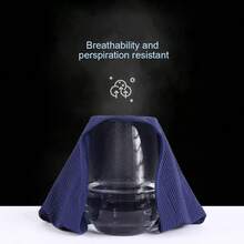 2Pack Cooling Skull Caps For Men And Women Breathable 3D Mesh Running Caps For Cycling Gym And Summer - 黑藍 - 查看 7