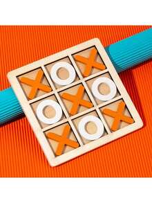 Classic Family Board Game - Wooden Tic-Tac-Toe Set For Adults & Youngsters, Perfect For Travel & Holiday Gifts