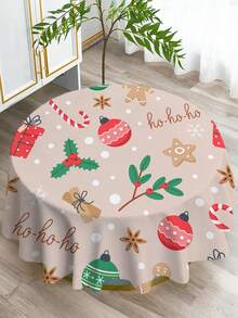 1 pièce Nappe imprimée série arbre, nappe rectangulaire/ronde moderne en polyester imperméable, impression numérique convenant pour le salon, la table de salle à manger extérieure, la petite table ronde