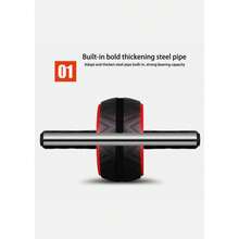 Pro Heavy-Duty Abs Roller Exercise Wheel - Intense Abdominal Core Strength Training - Red - View 6