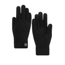 1 Pair Unisex Thickened Knitted Touchscreen Gloves, Warm And Windproof For Driving, Cycling In Winter - Multicolor - View 1