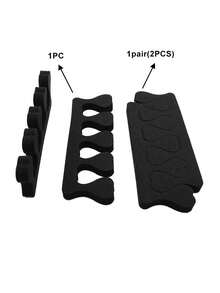 30pcs Black Nail Separators Finger Separators, Soft Sponge Toe Separators Pedicure,Soft Finger Separator,Toe Finger Dividers For Women Men Nail Art Pedicure Manicure Polishing Coating Gel Painting Beauty Accessories For Nail Foot Salon, Foam Toe Separators Professional Nail Art Fingers Foots Sponge Cushions For Nail Polish,Nail Supplies,Nail Tools,Nail Art Tools,Back To School,Nails,Nail Tools For Press On Nails