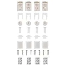 Tenda plissettata color crema 65x150 cm larghezza tessuto 64,4 cm poliestere - Albicocca - Visualizzare 5