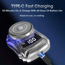 Portable Mini Pocket Shavers, 1 Count USB Rechargeable Waterproof Shaver, Electric Razor For Men, Travel Car Shaver For Daily Use