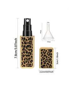 1pc 5ml Textured Leopard Print Square Perfume Refill Bottles, Portable Travel Bottom Direct Filling Perfume Bottles, Square Portioning Bottle, Spray Bottle.Reusable. Liquid Separation Bottles, With Various Textures To Choose From, Diverse Styles, Separation Bottles, Spray Bottles. Sample Bottle. Easy To Carry And Carry With You. Bottle.Travel Essentials For Vacation Holiday - Nhiều màu - Xem 8