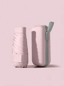 1 chiếc ô gấp mini, ô du lịch chống thấm nước bỏ túi, ô che nắng, ô chống tia UV dành cho nữ, ô gấp 6 cánh siêu nhẹ 2 trong 1, ô du lịch mini, ô đa năng dùng được cả nắng và mưa, chống gió, chống tia UV 99%. - Nhiều màu - Xem 15