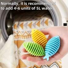 10/1 unidade de bolas de lavagem reutilizáveis - Removem pelos/Evitam emaranhados/Reduzem rugas/Melhoram a limpeza, Duráveis, Não precisam de eletricidade, Bolas de lavagem multifuncionais, Bolas anti-lavagem para máquina de lavar roupa doméstica Xiaoxu, Bolas de limpeza para remoção de manchas em roupas - Multicolorido - Ver 2