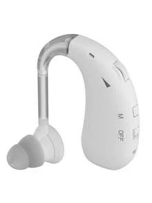A Light And Moderate Hearing Aid Earphone-Lightweight Behind The Ear Design, Long Battery Life, Very Suitable For Watching TV And Chatting Face To Face. - White - View 9