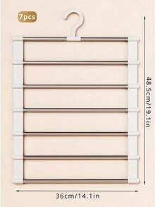 Appendiabiti multistrato - I capi formano un organizzatore per armadio salvaspazio e antiscivolo per sciarpe, jeans, pantaloni con ripiani multistrato e design robusto (questo prodotto deve essere assemblato da solo. L'installazione è semplice e facile da usare), primavera, minimalista, top estivi