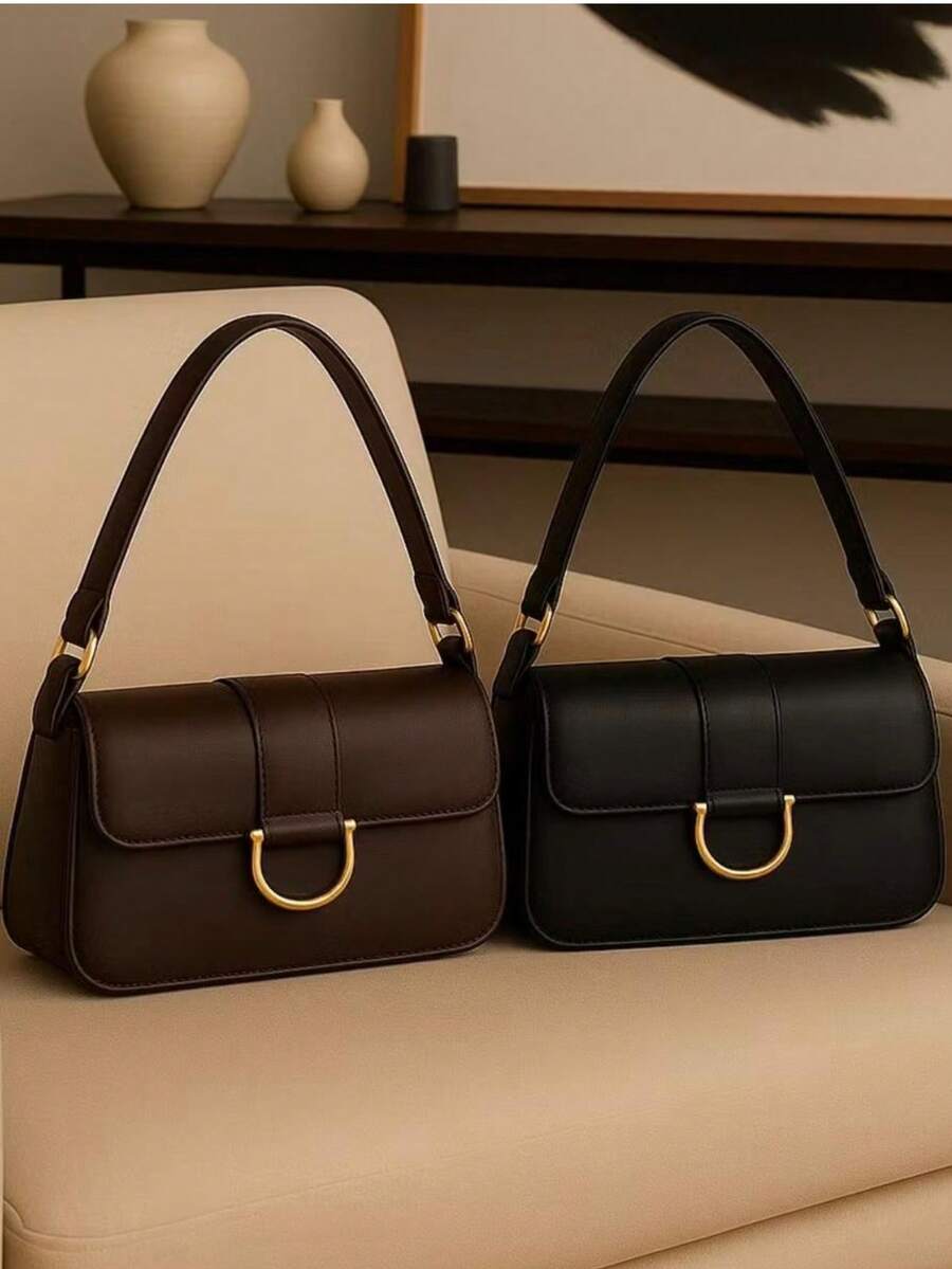 Women's Bags 2-Piece Kit Shoulder Bag Adjustable Straps Various Colors - Cà phê - Xem 1