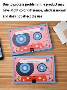 1 Hộp băng cassette thiệp chúc mừng, thiệp mời cưới có thể ghi âm, thiệp chúc mừng sinh nhật ghi âm lời chúc. - Nhiều màu - Xem 15