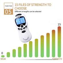 Dual Output 8 Modes 15 Levels TENS EMS Muscle Stimulator Massager