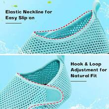 Scurtain Barefoot Water Shoes For Women Men Beach Swim Aqua Socks Summer Quick-Dry Sandals Slippers - 網狀藍 - 查看 3