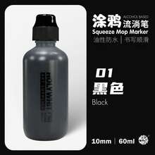 1pc Graffiti Flowing Pen, Oil-Based Marker Pen, Round Tip Signature Pen, Oil-Based Pen, 60ml/10mm Waterproof Refillable - 60ml/10mm - View 14