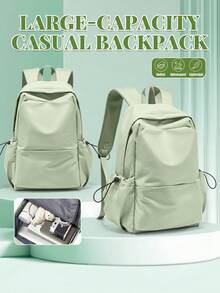 Sac à dos scolaire pour filles, sac à dos décontracté pour femmes, grand sac à dos noir avec grande capacité, pratique et élégant pour les déplacements quotidiens, les voyages, l'école, avec plusieurs compartiments pour garder les essentiels bien organisés. Sac à dos de voyage léger et esthétique, simple et mignon, sac à dos imperméable pour le collège, le lycée, les étudiants, les voyages, le camping, cadeau pour les filles et les femmes