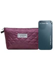 Le nouveau sac cosmétique à motif damier en forme de diamant présente un niveau élevé d'apparence. C'est un sac cosmétique portable et portatif pour le rangement et un petit sac carré pour le lavage.