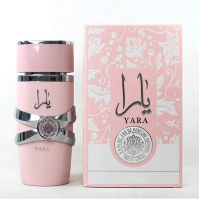 Lattafa Eau de Parfum Yara Pink 100ml, adecuado para regalos, cumpleaños y Día de San Valentín