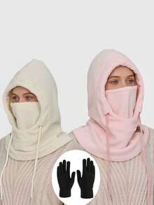 1 pieza Gorro de punto con bufanda y guantes, gorro con orejeras cálido y a prueba de viento para actividades al aire libre, uso casual, vacaciones, senderismo, esquí, accesorio de invierno, atuendos de invierno