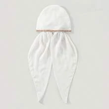 高品质柔软透气水钻装饰棉麻头巾帽，百搭时尚 - 彩色 - 查看 5