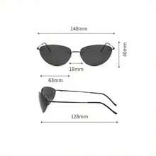 Men's Matrix Neo Style Fashion Glasses - Ultra-Light Frameless Design, Simple Black Metal Frame, Anti-Glare, Suitable For Daily Driving And Casual Outfits - 1 - 查看 5