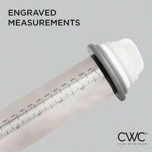 - Rodillo ajustable con anillos de grosor - Rodillo de acero inoxidable con bandas de silicona - Rodillo para hornear fondant, masa de pasta, pasta, galletas, pizza gris - Gris - Ver 6