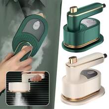 OBOVAY 1 pieza Plancha de vapor portátil de mano, uso dual de seco/vapor, calentamiento rápido, 180° giratorio, plancha de vapor compacta y mini, adecuada para el hogar y viajes - Ver 2