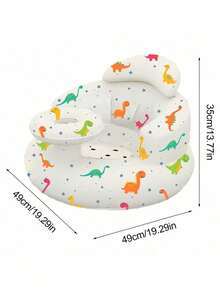 Multifunctional Inflatable Baby Learning Chair And Baby Bath Stool, Baby Inflatable Seat For Babies 3 Months And Up Summer Inflatable Baby Seat For Sitting Up, Blow Up Baby Floor Seat , Baby Shower Chair Floor Seater, Infant Back Support Sofa