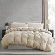 Soft Prewashed California King Duvet Cover Set, 3 Piece, Zipper Closure, 104x98 Inches Duvet Cover And 2 Pillow Shams - No Comforter,  In 2025 - Beige Cream (No Comforter) - View 9