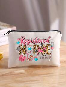 Neue tragbare Aufbewahrungstasche - Mini Kosmetiktasche, Kulturbeutel, Erste-Hilfe-Set, Reiseaccessoires, tragbare Reise-Kulturtasche mit Reißverschluss, Strand-Kulturtasche, bedruckte Aufbewahrungstasche, Datenkabel-Aufbewahrungstasche, der Luftfahrtstandard-konformen Kosmetiktasche; kann Medikamente, Erste-Hilfe-Artikel usw. aufbewahren.