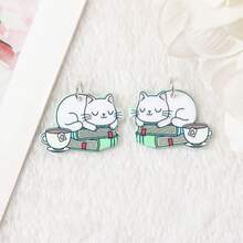 5/10 Stücke süße Cartoon Donut & Katze Anhänger, geeignet für DIY Schmuckherstellung, Halskette, Armband, Ohrringe, Tasche, Schlüsselanhänger, Reißverschluss Dekoration