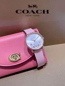 Coach Elliot Blush Leather Strap Women's Watch - Pink - View 5