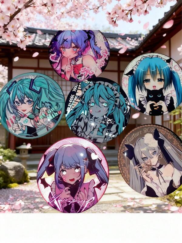 1個 新作メイド グリッター エナメルピン、アニメグッズ、誕生日、休日、特別な機会の完璧なギフト