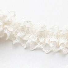 1yards Exquisite High-End Double-Layer Stretch Three-Dimensional Ruffled Ruffle Lace Mesh Lace Embroidery Ribbon Fabric, Sewing Material Suitable For Diy Dresses, Hair Accessories, Home Decor, Hand Sewing Crafts, Women's Underwear - Multicolor - View 10