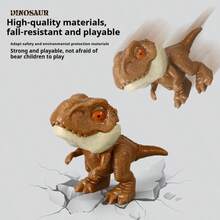 （1/5/10个装）趣味咬人恐龙手偶，迷你恐龙手指偶，关节可弯曲，逼真恐龙模型，互动恐龙玩具，儿童圣诞节/生日礼物，款式随机 - 彩色 - 查看 7