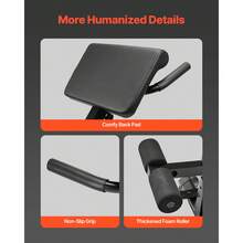 Roman Chair Hyperextension Bench, 250 Lbs Adjustable & Foldable Extension Machine, Multi-Function Exercise Equipment For Glute, Hamstring, Back, And Ab Workout, Fitness Weight Bench For Home Gym - 250磅 - 查看 7