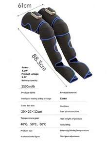 1pc/2pcs Wireless Charging Leg Massager, Foot Massager, With Heating And Vibration Functions - 3 Modes, Large Screen Display, Supports USB Charging, Soft Fabric, Breathable Design, Suitable For Calves, Thighs, Knees, Ankles And Soles - Ideal Gift For Both Men And Women, Fashionable Modern Massager - Multicolor - View 11