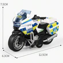 Police Motorcycle Model Inertia Motorcycle, Birthday Gift For Him, Holiday Gift, Collectible Motorcycle Model - Multicolor - View 6