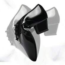 Latin Dance Soft Bottom Mid-Heel Patent Leather Standard Ballroom Dance Shoes