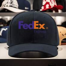 Fedex Baseball Cap - Lightweight Breathable Hat With Adjustable Strap, Navy Blue FedEx Design For Business Casual, Deliveries, Outdoor - Unisex All-Season Polyester Cap, Adjustable Baseball Cap, Casual Headwear, Stylish Streetwear, Ventilated Mesh Design, Streetwear Accessory, Modern Look, Comfortable Fit, Fashion Lovers - 黑色 - 查看 1