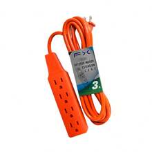 Regleta multicontactos,Un cable de extensión de enchufe de alimentación doméstica de 3m,5m,7m,15m, disponible en interiores y exteriores, se puede conectar a electrodomésticos, herramientas pesadas, etc. - Naranja - Ver 16