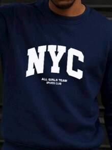 Conjunto de felpa  Ropa cómoda  Ropa casual  Conjunto deportivo  Ropa de descanso  Ropa de casa - Azul Marino - Ver 2