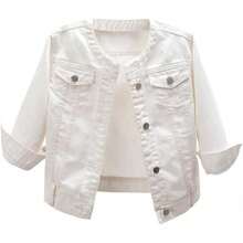 LifeShe Denim Jacket Light Jean Jackets Coatshalloween - 白色C - 查看 12